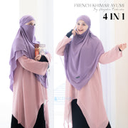 French Khimar Ayumi Sifon Premium by Alsyahra Exclusive