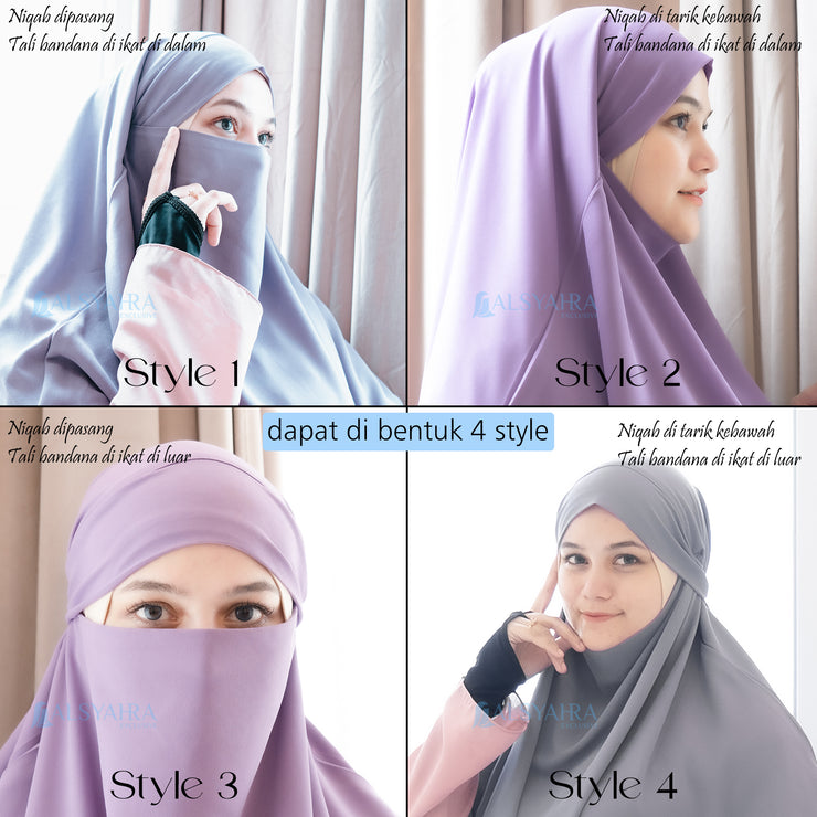 French Khimar Ayumi Sifon Premium by Alsyahra Exclusive