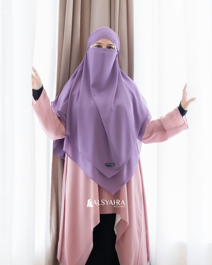 French Khimar Ayumi Sifon Premium by Alsyahra Exclusive