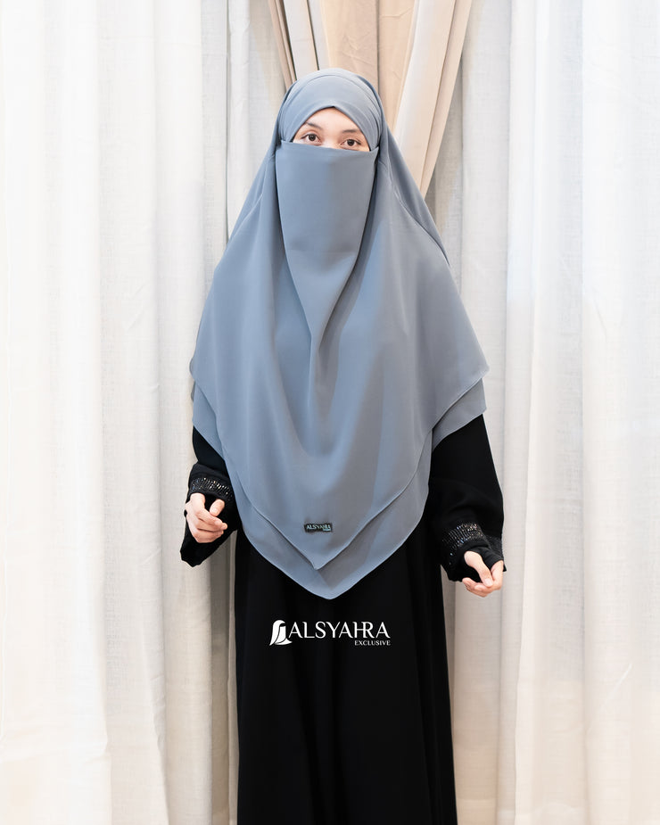 French Khimar Ayumi Sifon Premium by Alsyahra Exclusive
