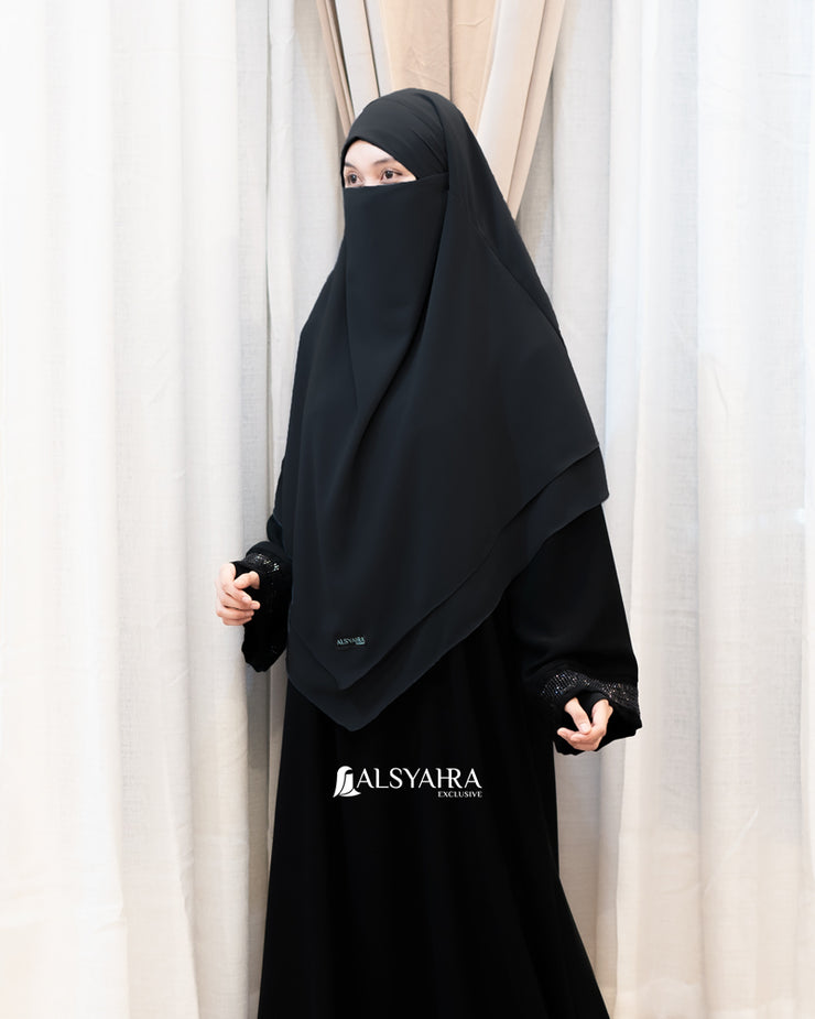French Khimar Ayumi Sifon Premium by Alsyahra Exclusive