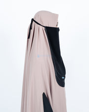 Cadar Tali Ikhfa 3 layer Sifon Silk Jetblack Alsyahra Exclusive