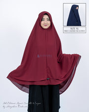 Set Khimar Syari Cerutti 2 Layer Size XL Alsyahra Exclusive