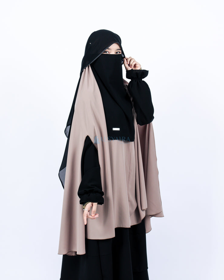 Bundling Niqab New All In One Size L 12 Style Chiffon Silk Jetblack Alsyahra Exclusive