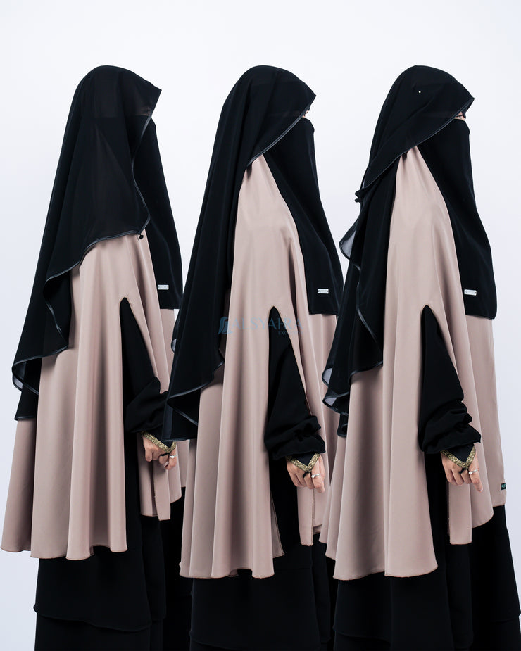 Bundling Niqab New All In One Size M 12 Style Chiffon Silk Jetblack Alsyahra Exclusive