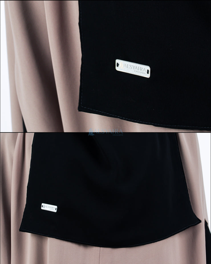 Bundling Niqab New All In One Size M 12 Style Chiffon Silk Jetblack Alsyahra Exclusive