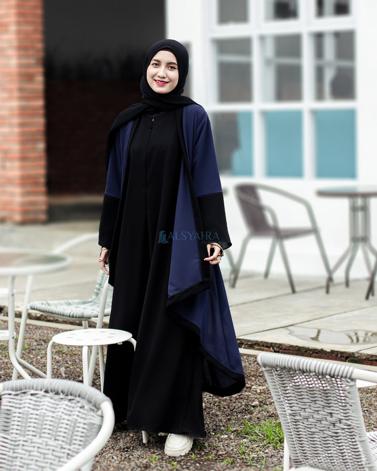 Long Outer Syari Cardigan Alia 2 Material Size M by Alsyahra Exclusive