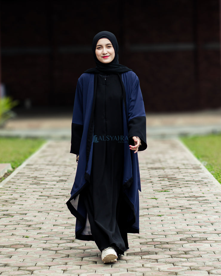 Long Outer Syari Cardigan Alia 2 Material Size M by Alsyahra Exclusive