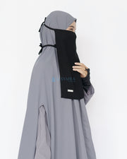 Mask Cadar Tali Himayah Sifon Jetblack Alsyahra Exclusive