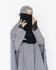 Mask Cadar Tali Himayah Sifon Jetblack Alsyahra Exclusive