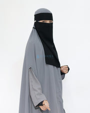 Mask Niqab Bandana Himayah Sifon Jetblack Alsyahra Exclusive