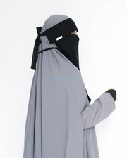 Mask Niqab Poni Himayah Sifon Jetblack Alsyahra Exclusive