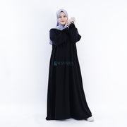 Alsyahra Exclusive Gamis Abaya Syari Humaira Jetblack