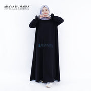 Alsyahra Exclusive Gamis Abaya Syari Humaira Jetblack
