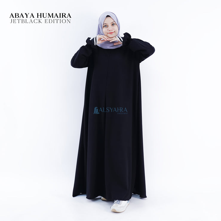 Alsyahra Exclusive Gamis Abaya Syari Humaira Jetblack