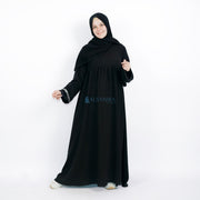 Abaya Gamis Syari Islambul Silver Jetblack Alsyahra Exclusive