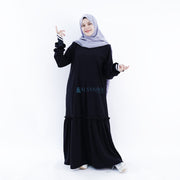 Abaya Gamis Syari Jamila Jetblack Alsyahra Exclusive