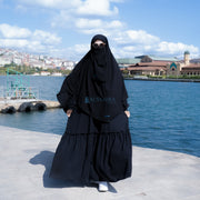 Abaya Gamis Syari Jamila Jetblack Alsyahra Exclusive