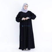 Abaya Gamis Syari Salamah Jetblack Alsyahra Exclusive