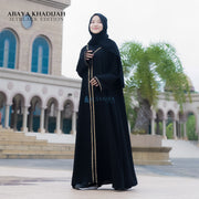 Abaya Gamis Syari Khadijah Jetblack Alsyahra Exclusive