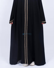 Abaya Gamis Syari Khadijah Jetblack Alsyahra Exclusive