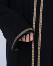 Abaya Gamis Syari Khadijah Jetblack Alsyahra Exclusive