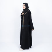 Abaya Gamis Syari Khadijah Jetblack Alsyahra Exclusive