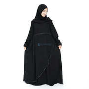Abaya Gamis Syari Syarifa 2 Material Jetblack Alsyahra Exclusive