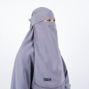 Set Khimar Syari Haramain Niqab Bandana Non Pet Luxury Wolfis Alsyahra Exclusive