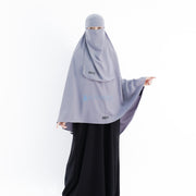 Set Khimar Non Pad Syari Size XL Niqab Bandana Luxury Wolfis Alsyahra Exclusive