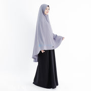 Set Khimar Non Pad Syari Size XL Niqab Bandana Luxury Wolfis Alsyahra Exclusive