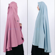 Set Khimar Non Pet Niqab Bandana XXL Luxury Wolfis