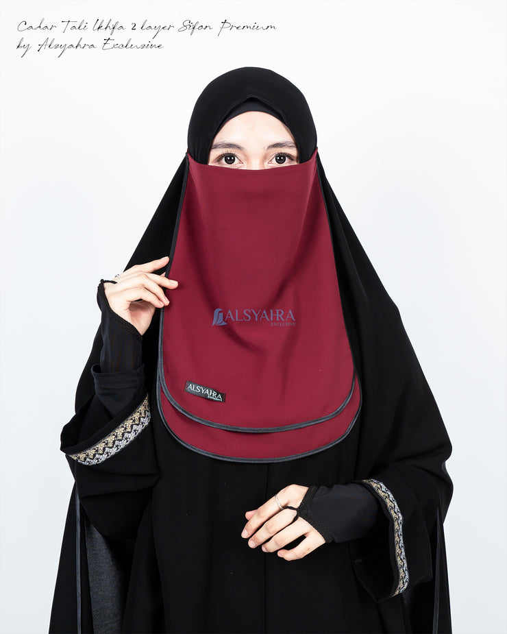 Cadar Tali Ikhfa 2 layer Sifon Premium Alsyahra Exclusive
