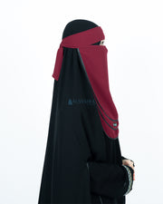 Niqab Bandana Ikhfa 3 layer Sifon Premium Alsyahra Exclusive