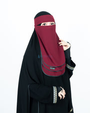 Niqab Bandana Ikhfa 3 layer Sifon Premium Alsyahra Exclusive