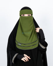 Niqab Bandana Ikhfa 3 layer Sifon Premium Alsyahra Exclusive