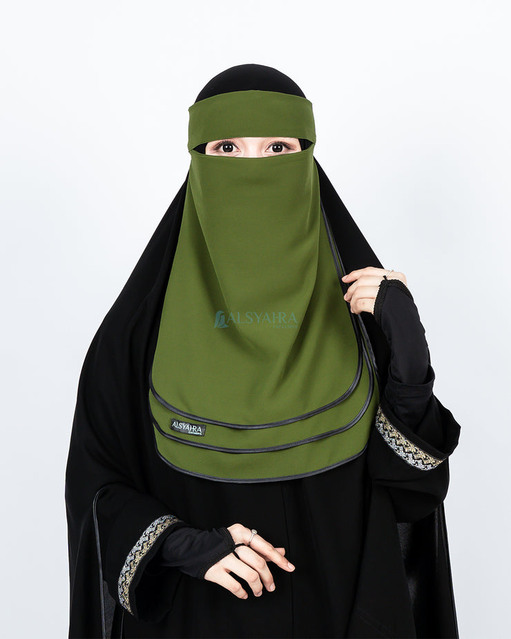 Niqab Bandana Ikhfa 3 layer Sifon Premium Alsyahra Exclusive