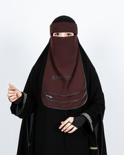 Niqab Bandana Ikhfa 3 layer Sifon Premium Alsyahra Exclusive