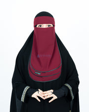 Niqab Bandana Ikhfa 3 layer Sifon Premium Alsyahra Exclusive