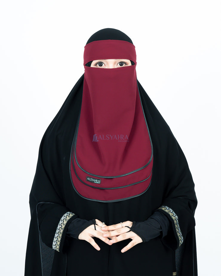 Niqab Bandana Ikhfa 3 layer Sifon Premium Alsyahra Exclusive