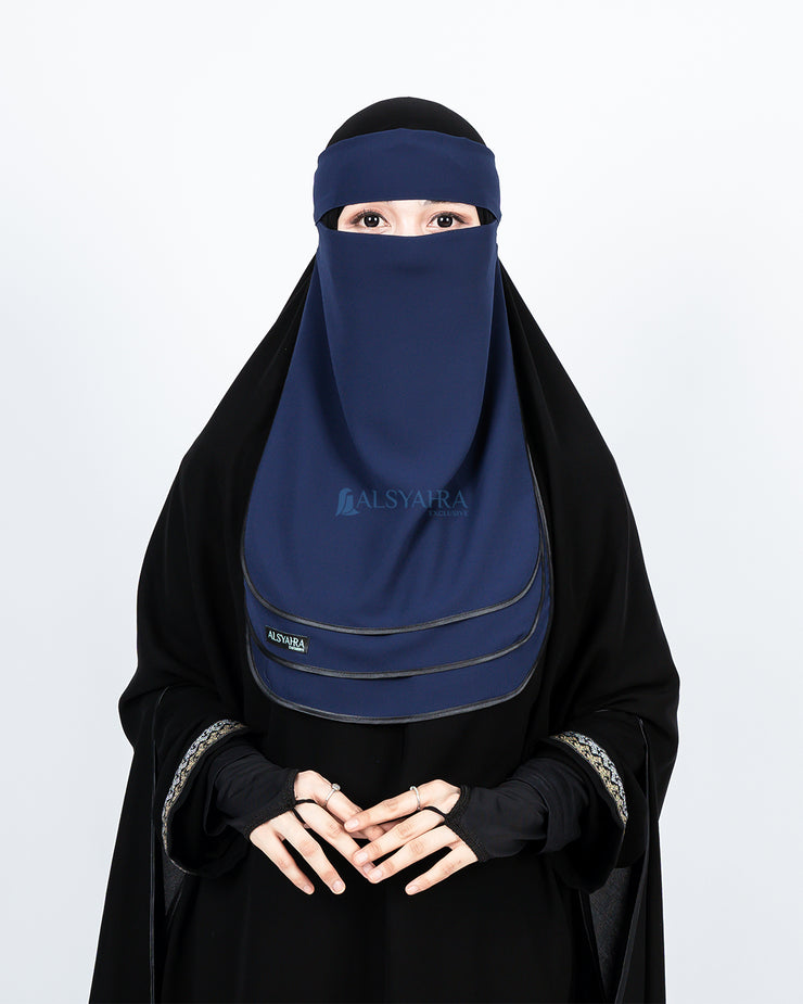 Niqab Bandana Ikhfa 3 layer Sifon Premium Alsyahra Exclusive