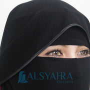 Bundling Niqab New All In One Size L 12 Style Chiffon Silk Jetblack Alsyahra Exclusive