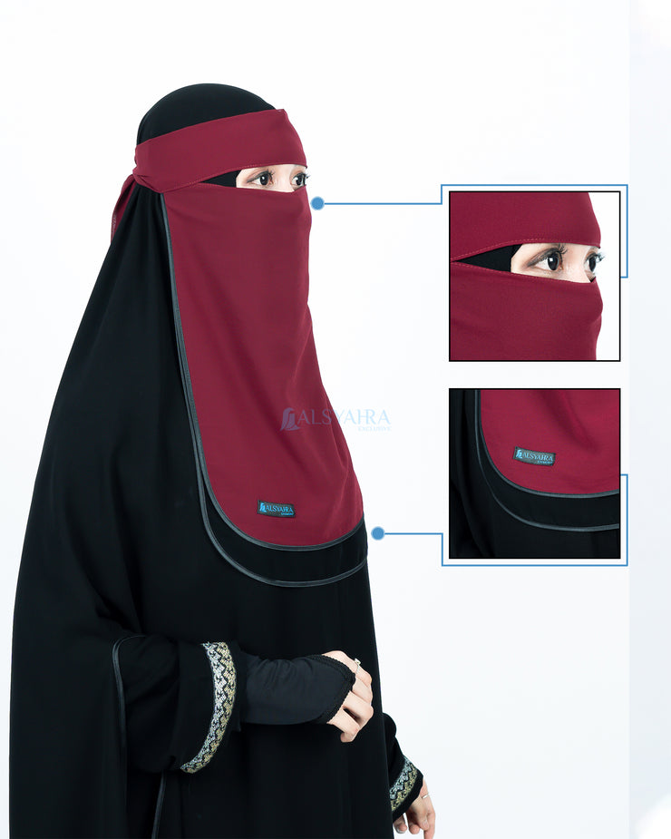 Niqab Bandana Ikhfa 2 layer Kombinasi Alsyahra Exclusive