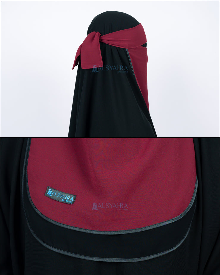 Niqab Bandana Ikhfa 2 layer Kombinasi Alsyahra Exclusive