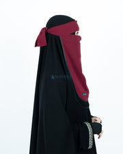 Niqab Bandana Ikhfa 2 layer Kombinasi Alsyahra Exclusive