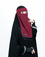 Niqab Bandana Ikhfa 2 layer Kombinasi Alsyahra Exclusive