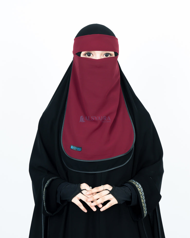 Niqab Bandana Ikhfa 2 layer Kombinasi Alsyahra Exclusive