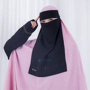 Niqab Bandana Anatolia Sifon Silk Jetblack Alsyahra Exclusive