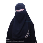 Niqab Bandana Kiswah Sifon Silk Jetblack Alsyahra Exclusive
