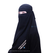 Niqab Bandana Kiswah Sifon Silk Jetblack Alsyahra Exclusive